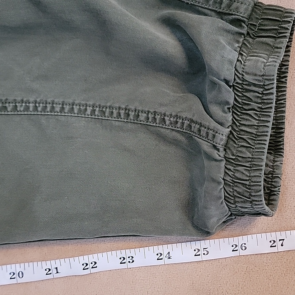 Velvet Heart Olive Green Tencel Pull-On Cargo Jogger Ankle Pants Size XL EUC - Picture 11 of 14